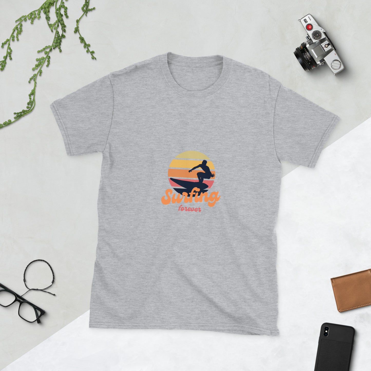 Surfing Forever Short-Sleeve Unisex T-Shirt
